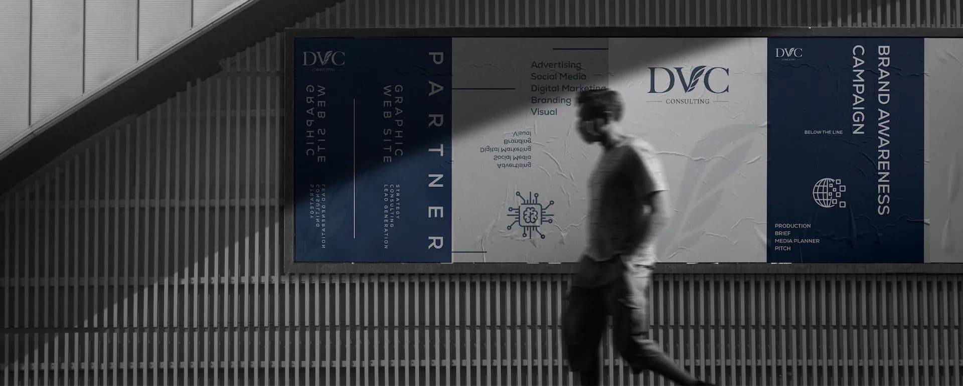 Man running in metro